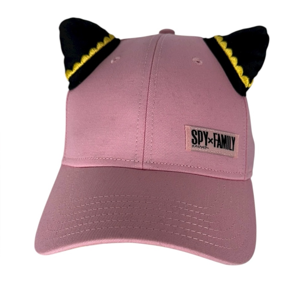 Spy x Family Anya Forger Adjustable Cap Hat Pink Anime Ears Crunchy Roll EUC